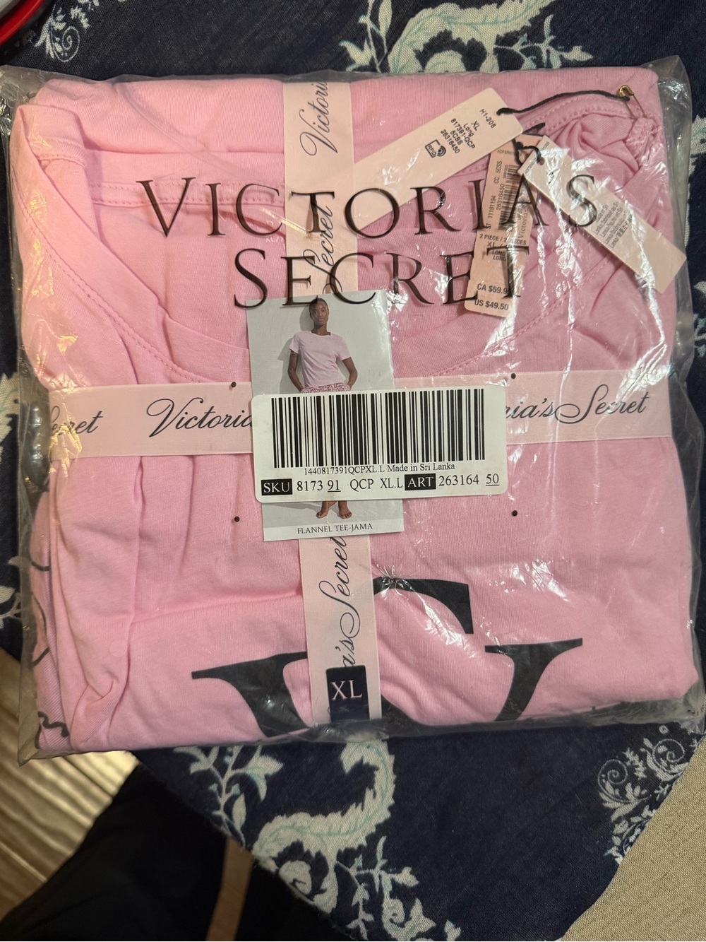 Victoria's Secret Pink Flannel Tee - XL